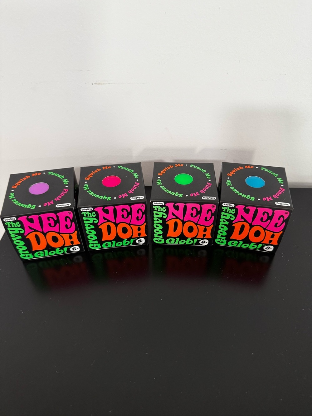 NeeDoh Groovy Glob Lot of (4 Sensory Stress Ball New & Sealed, Ships Fast!